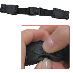 CaoXiong Child Chest Harness demonstrated across high chairs, strollers, and baby reins.