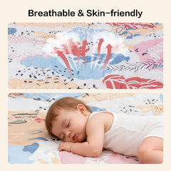 CAPAKIDDO play mat shows universal 50x50 fit for most playpens