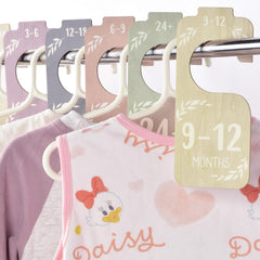 CAPHONT baby closet dividers double-sided typography for quick size matching without sorting through piles.