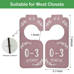 CAPHONT wooden dividers closeup reveals smooth, durable labels designed to speed outfit selection.