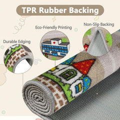 Capslpad Kids Rug educational-learning supports vocabulary and spatial awareness during city adventures.