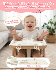 Captainbear placemats rolled compactly for travel and storage.