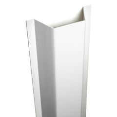 Cardea Solutions white finger pinch guard mounted on the door front prevents finger trapping