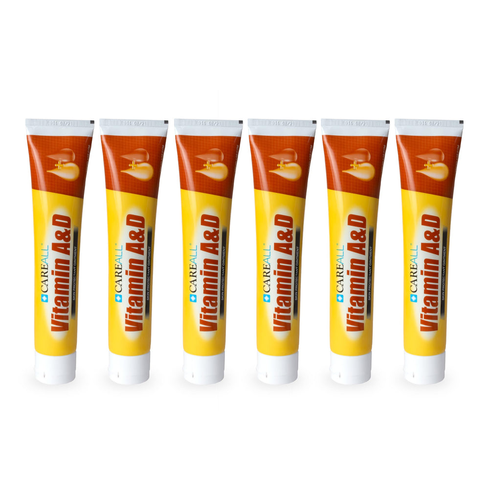 CareAll packaged ointment tubes for diaper rash provide gentle protection and moisture barrier.