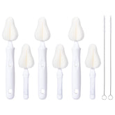 CAREBABYMORE nipple brush set with interchangeable heads for easy nipple cleaning