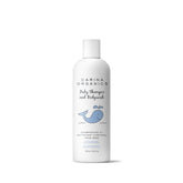 Carina Organics Baby Shampoo & Body Wash bottle close-up showing gentle, tear-free cleansing for delicate skin.