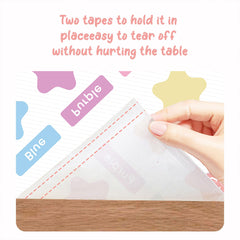 CartaChic toddler placemats with fun shapes aid recognition and engagement.