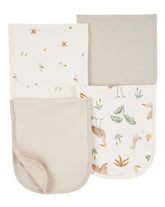 Carter's Baby Boys burp cloths ivory with prints, soft cotton for comfort during feeds.