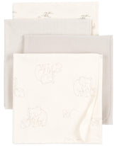 Carter's baby receiving blankets cream elephant pack 1, ideal for swaddling and cuddling.