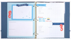 Carters Blue Nautical Memory Book back cover highlights the charming keepsake appeal.