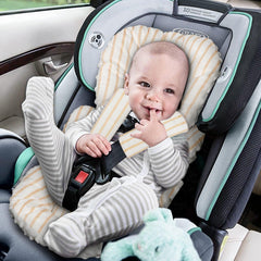 CARUILI head support highlights reversible design for baby head stability