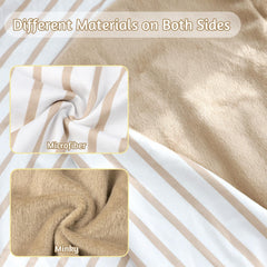 CARUILI lounger cover fabric closeup highlights premium polyester plush for soft daily use