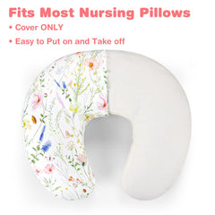 CARUILI nursing pillow cover features an oversized zipper for easy installation
