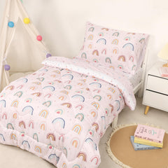 CARUILI rainbow toddler pillowcase with gentle touch suitable for sensitive skin