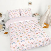 CARUILI twin-size toddler bedding set comforter close-up shows soft microfiber for cozy sleep