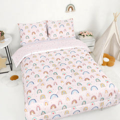 CARUILI twin-size toddler bedding set comforter close-up shows soft microfiber for cozy sleep