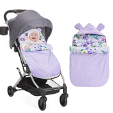 CARUILI winter baby car seat cover with milk silk lining keeps baby warm during rides.