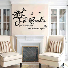 CASADECOR flower and butterflies wall decal adds serene nature vibe to bedrooms