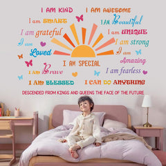 CASADECOR wall quotes sheet complements bedrooms with uplifting messages and soft decor.