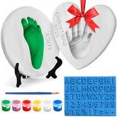 Casting Keepsakes baby handprint ornament kit box, gift-ready keepsake for new parents.