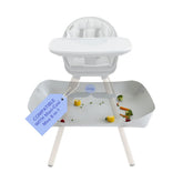 Catchy Food Catcher installed on Maxi-Cosi Moa 8-in-1 high chair keeps meals tidy.