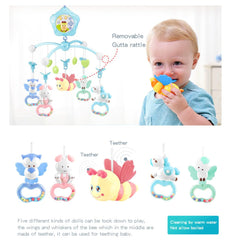 Caterbee Baby Mobile auto-rotation showcasing gentle motion of cartoon toys.