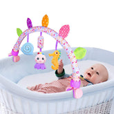 Caterbee Travel Arch Bassinet Toy attached to stroller for safe, entertaining strolls