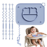 Cathill placemat with suction-base keeps meals mess-free on a tabletop