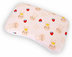 Caudeer soft breathable toddler pillow with rabbit design for gentle support and easy wash cover