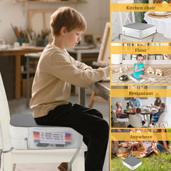 CAVWVTYU booster seat stain-resistant cover resists spills for easy cleanup.