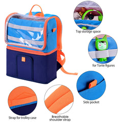 Cayeelu Toniebox 2 headphone storage pocket keeps cables tidy during travel