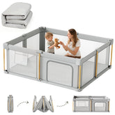 Cbcvvaer foldable playpen mat included shows a soft surface for safe baby playtime.