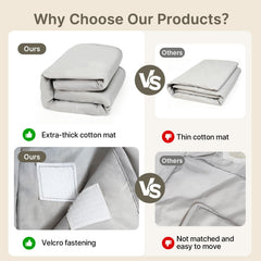 Cbcvvaer travel storage bag with foldable playpen for easy family trips.
