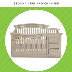CC KITS Rustic Taupe guard rail enhances nursery aesthetics while improving safety.