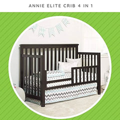 CC KITS toddler-bed conversion rail espresso demonstrates crib-to-bed transition readiness.
