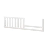 CC KITS Toddler Bed Rail close-up shows durable solid wood grain for safe crib-to-bed transition.