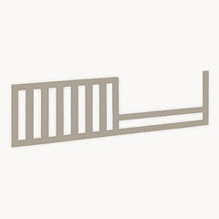 CC KITS Toddler Guard Rail installed on Sedona crib for safe transition to a toddler bed.