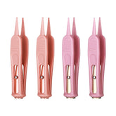 ccHuDE nose cleaning tweezers with LED light illuminate nostrils for gentle cleaning.