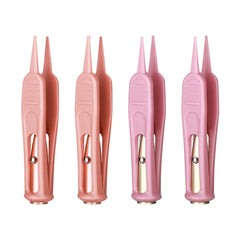 ccHuDE nose cleaning tweezers with LED light illuminate nostrils for gentle cleaning.