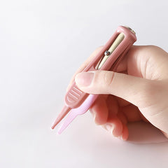 ccHuDE pink and rose-golden packaging highlights portable design for on-the-go baby care.