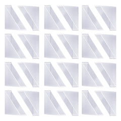 ccHuDE 20pcs triangle corner guards on a coffee table edge for safe, scratch-free corners.