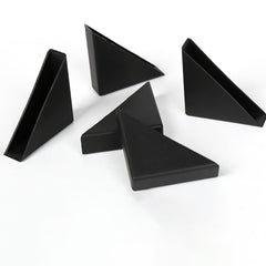 ccHuDE triangle corner guard clear view protecting glass shelves from bumps.