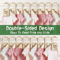 CCYLTL baby closet dividers month labels top view promote quick size checks.