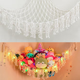 CCYLTL stuffed animal hammock setup shows roomy corner storage for plushies