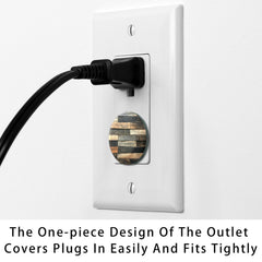 CDGIRUOWUNV universal-fit outlet covers on US outlets for versatility
