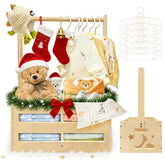CDSDAS wooden baby shower crate closet shows natural wood finish for elegant nursery storage.