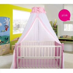 CdyBox pink mosquito net over crib creates soft canopy and privacy