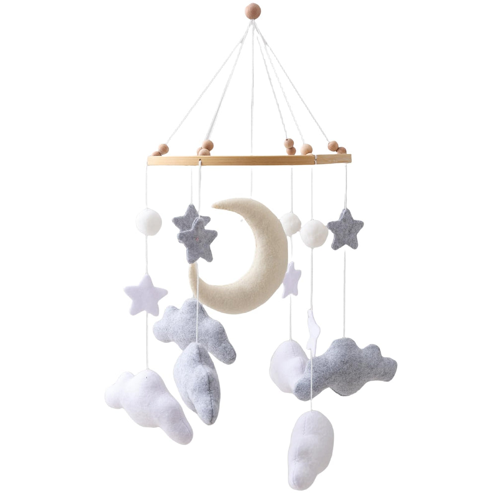Ceecolia nursery mobile cloud dangle promotes gentle visual interest and soothing ambience.