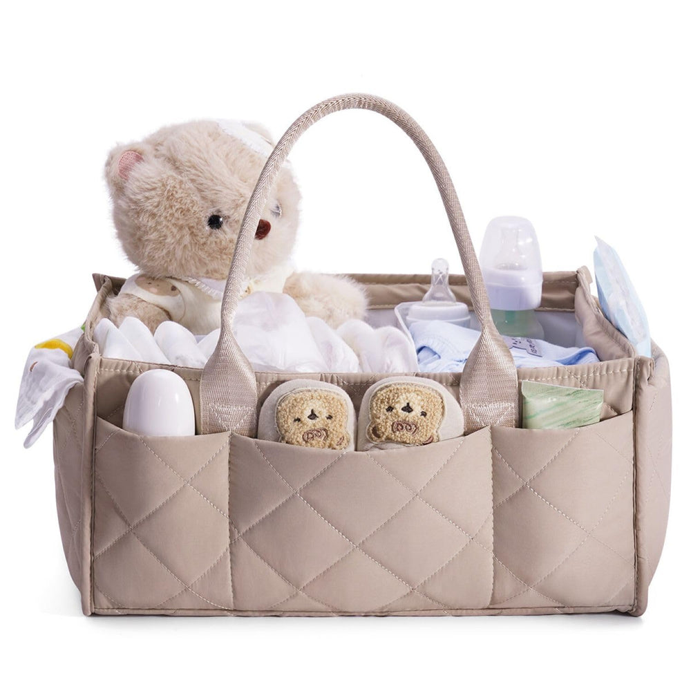 CEI-CEI baby diaper caddy organizer with handles in a nursery for easy room-to-room use.