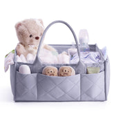 CEI-CEI diaper caddy handle close-up highlighting sturdy grip for on-the-go baby care.